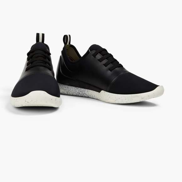 Bally | Avelle perforated neoprene and leather sneakers Size 36.5 NEW - Picture 2 of 12